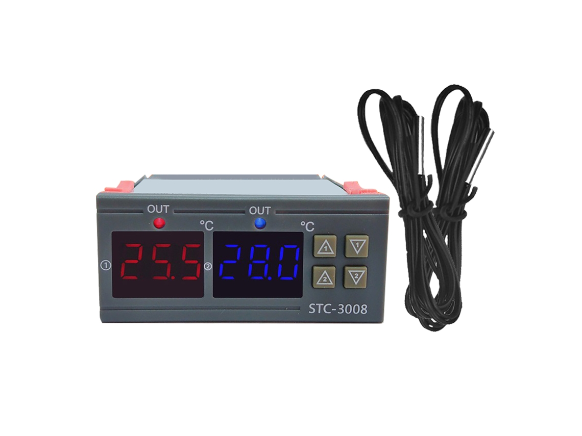 Controlador De Temperatura Digital Com Display Inteligente Microcomputador Bicomando Ajustável 12v
