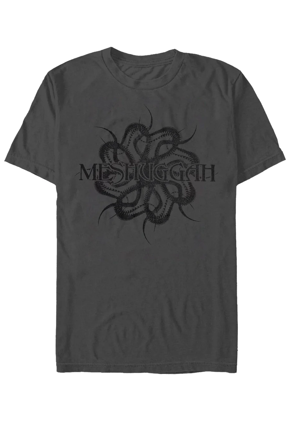 Size:xl Rockinstone Meshuggah - Spine Charcoal - T-shirt Unisex Adults