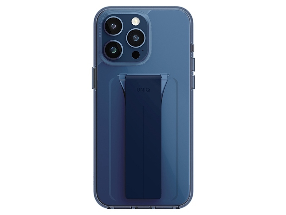 Capa Ultramarino Profundo para iPhone 15 Pro Max UNIQ Pele Sintética Azul