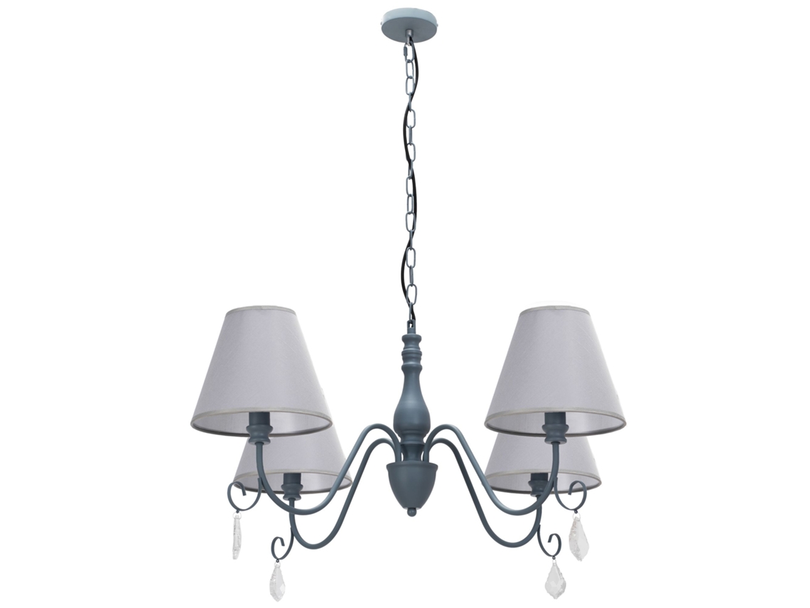 Luminária de teto suspensa Toolight App991 4cp cinza