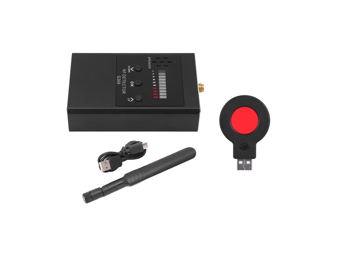 Detector De Rf Scanner Señal Gps Cámara Escáner Dispositivo Bug G368 Plata