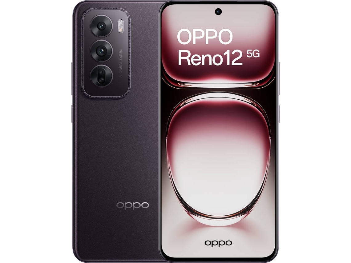 Smartphone OPPO Reno 12 5G (Outlet Caixa Aberta - 6.7'' - 12 GB - 256 GB - Preto)