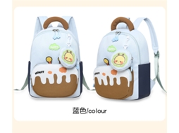 Mochila Infantil Com Estampa De Desenho Animado, Leve E Com Grande Capacidade Para Estudantes.um Azul