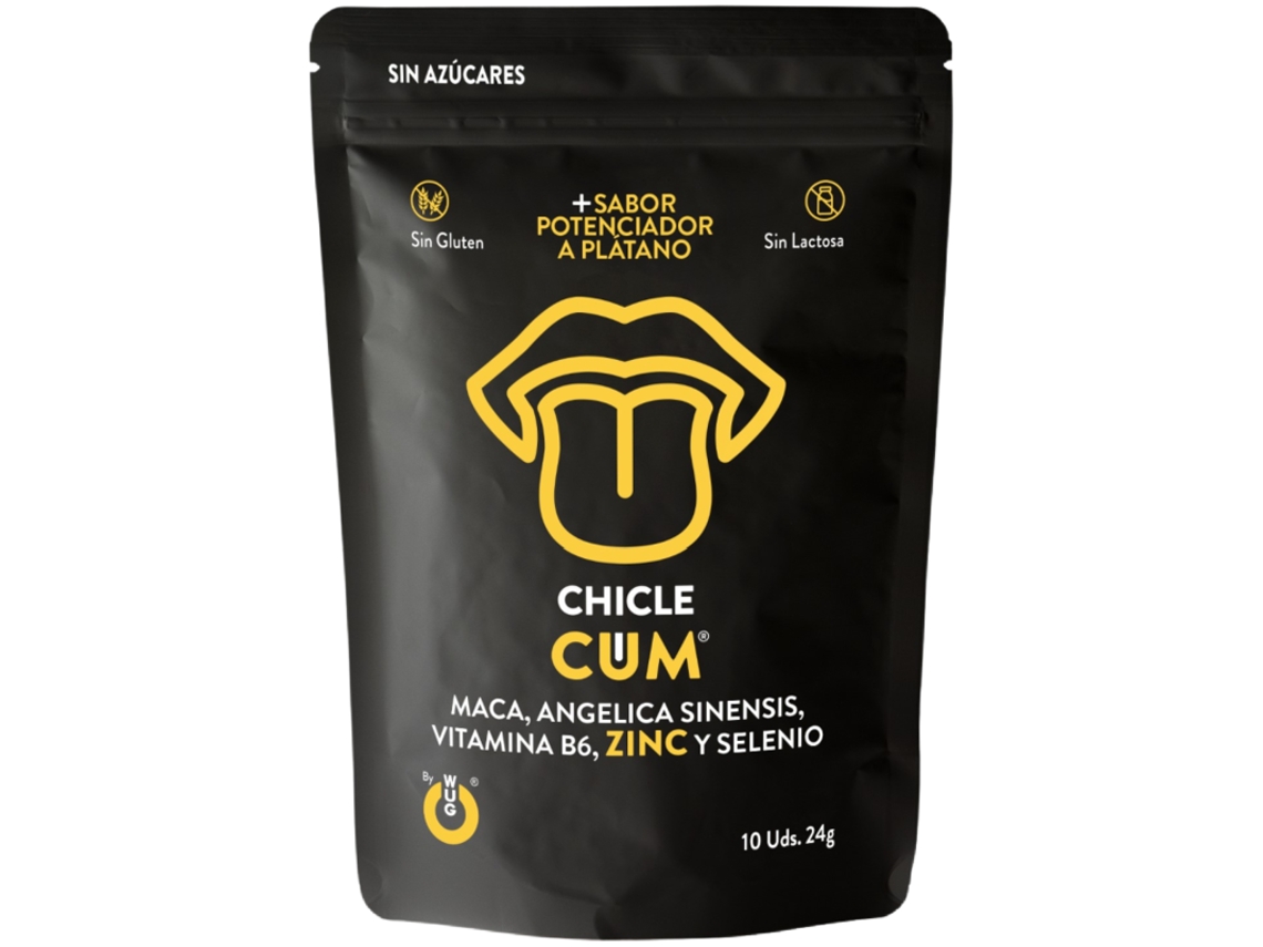 WUG GUM CUM INCREASER  BANANA SEMEN FLAVOR ENHANCER 10 UNITS