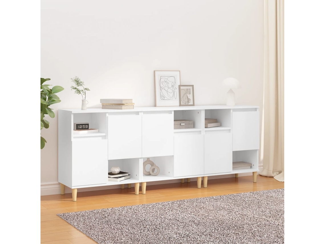 Sideboard, Sideboards Vidaxl Branco Madeira Processada (n/a)