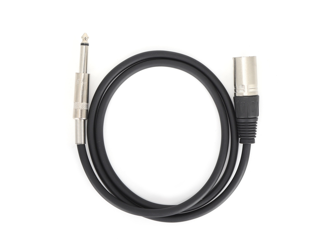Cabo de áudio Lurelia XLR/TRS macho, para microfones, mesa de mixagem, amplificadores e caixas de som ativas.