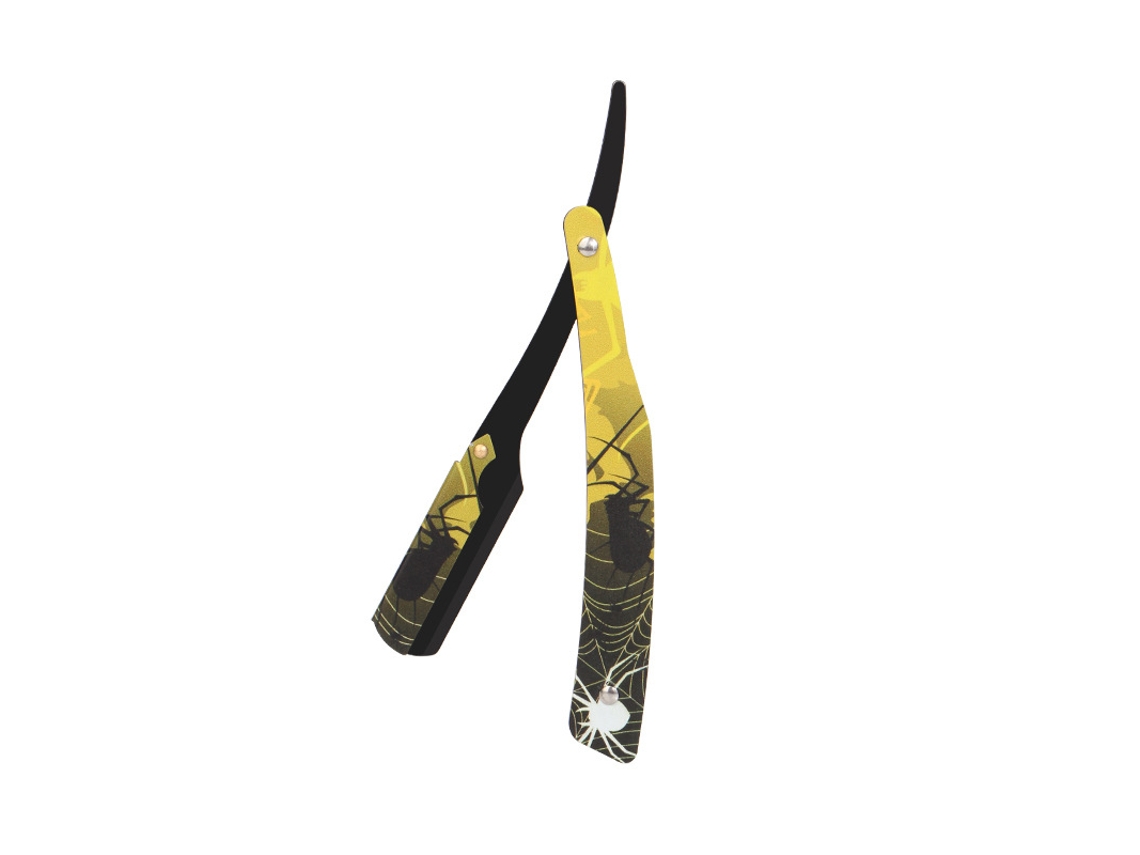(estilo 4) Barbeador Manual Profissional Masculino Com Lâminas Com Padrão Pintado Em 3d E Cabo De Aço Inoxidável.