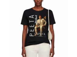Rockinstone Hunger Games Movie Capitol Couture Peeta Black Adult T-shirt Size:xxxl