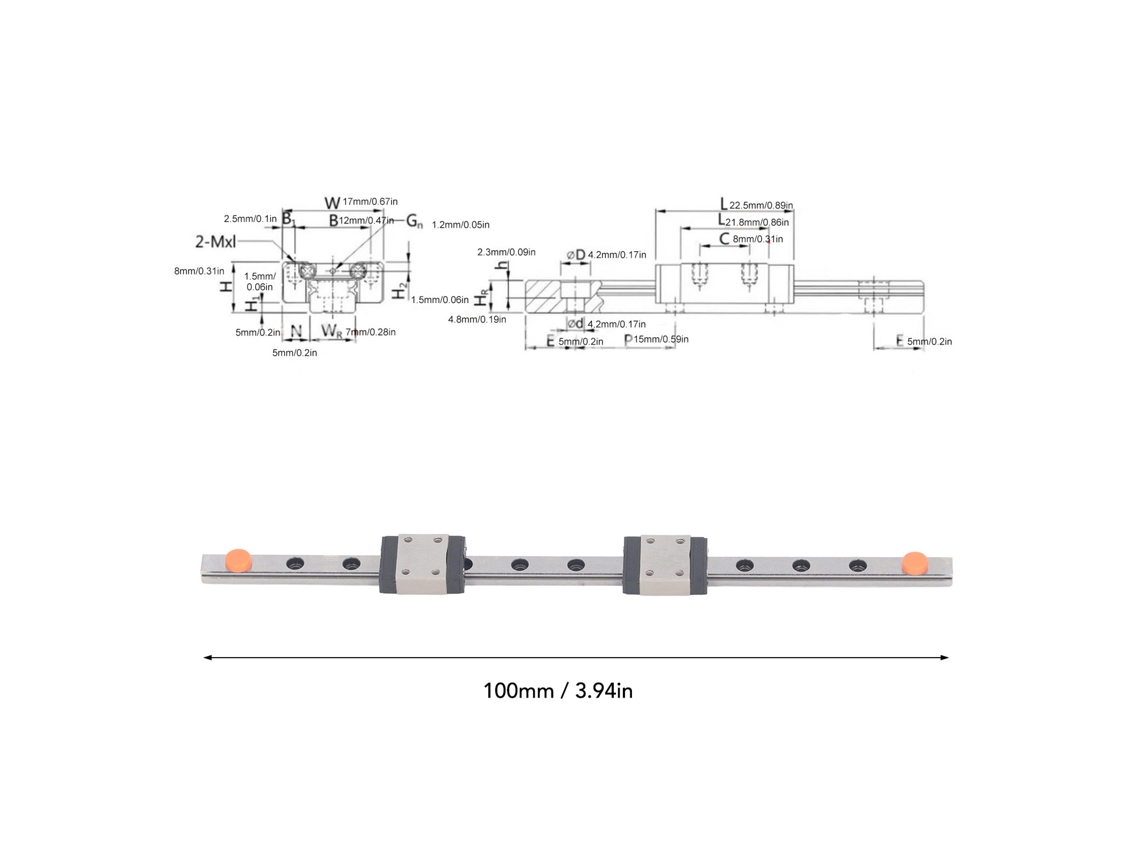 Laxiscreed Mgn7c Guia Linear De Alta Precisão Para Movimentos Suaves E Precisos