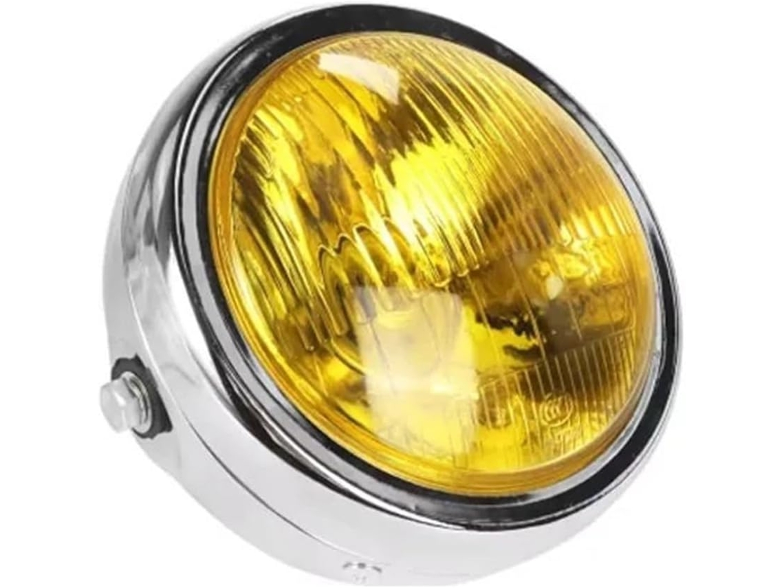 Farol de Motocicleta 5 75 Polegadas Estilo Vintage Redondo Led Auxiliar Apresenta Aprimorando Estética Sua