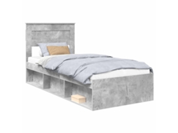 Estrutura da Cama com Cabeceira Concreto 90 X 200 Cm MAISON EXCLUSIVE