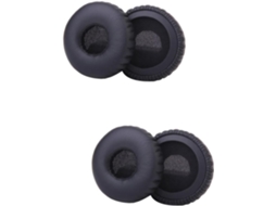 Conjunto de 2 Almofadas de Substituição para Fones de Ouvido, Espuma Preta. SFUSHOS