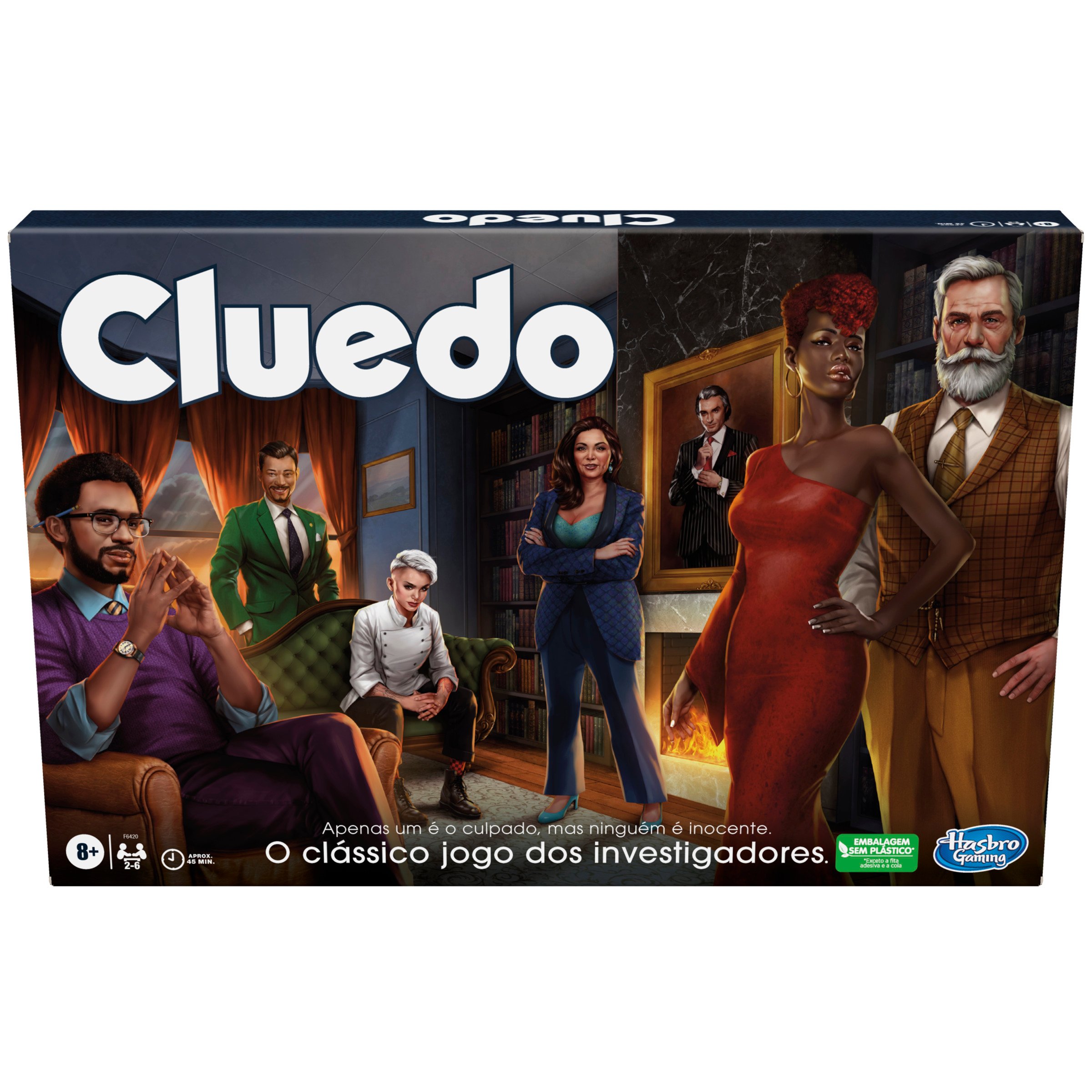 Jogo de Tabuleiro HASBRO GAMING Clue Cluedo Classic Refresh (Idade