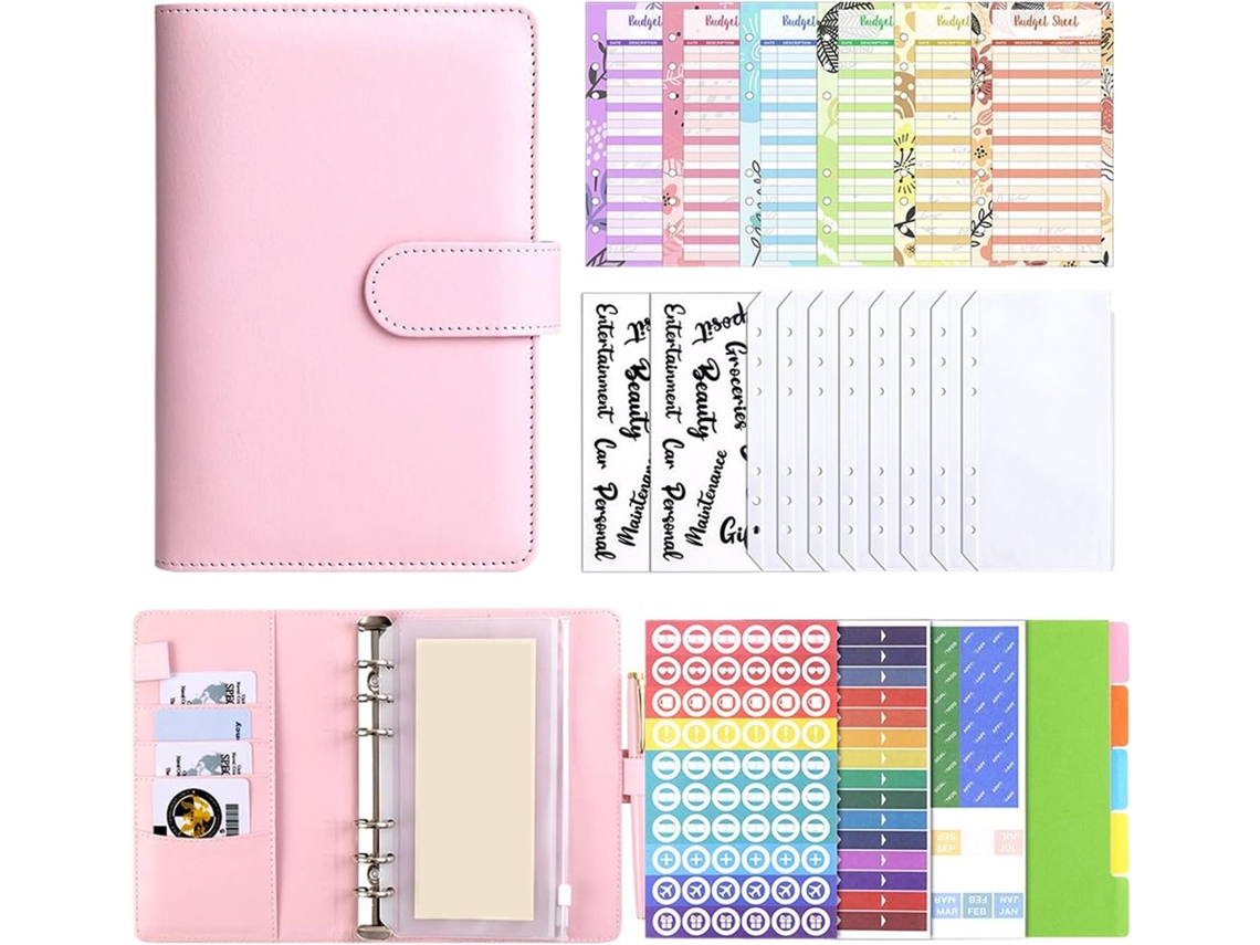 Planejador De Orçamento Monthly Journal 2026 Com Stickers