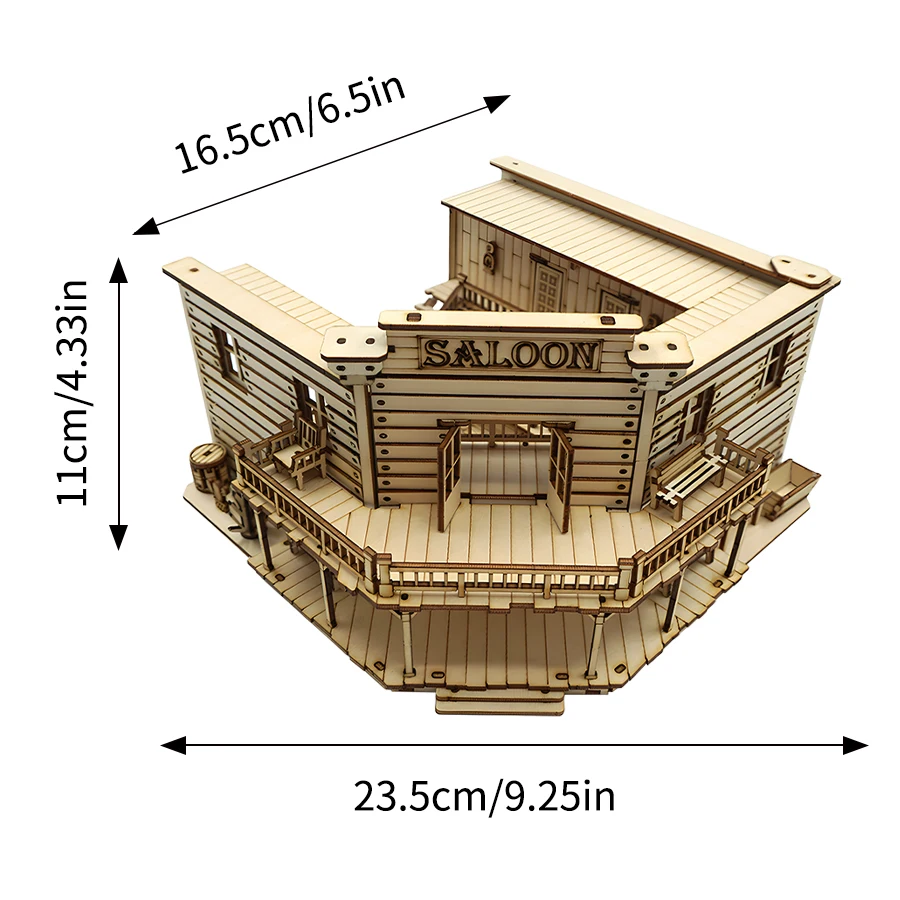 Casa em Miniatura para Montar, Escultura Artesanal Faça Você Mesmo, Quebra cabeça 3d de Madeira MDUG