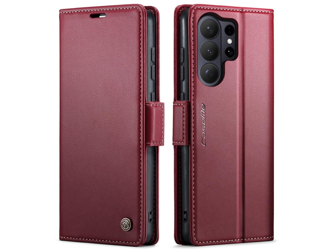 Capa De Couro Antifurto Para Celularvermelho - Iphone 13