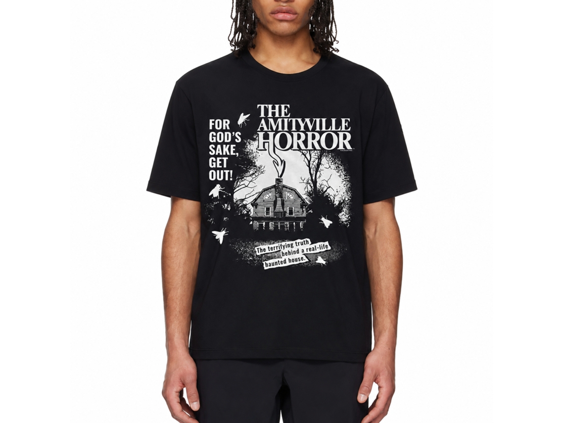 Rockinstone Amityville Horror Movie 1c Black Adult T-shirt Size:xl