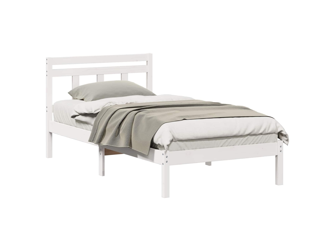 Estrutura da Cama Branco 100 X 200 Cm MAISON EXCLUSIVE