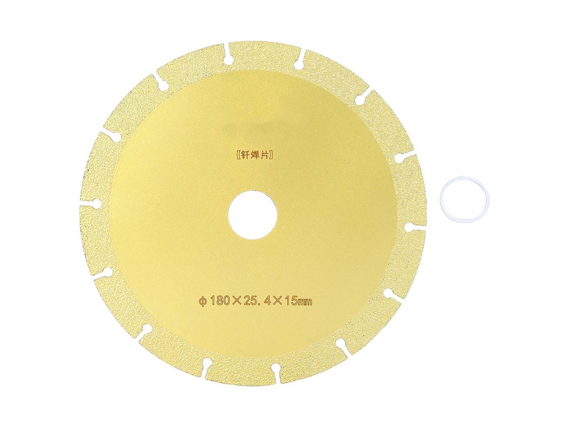Disco de serra diamantado para bronze, vidro, aço e mármore, 180 x 25,4 x 15 mm