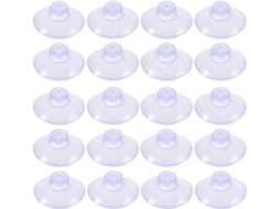Ounona 300 Peças De Ventosas Antiderrapantes Plástico Transparente 20mm Decoração Mesas Vidro, Janelas E Vitrines