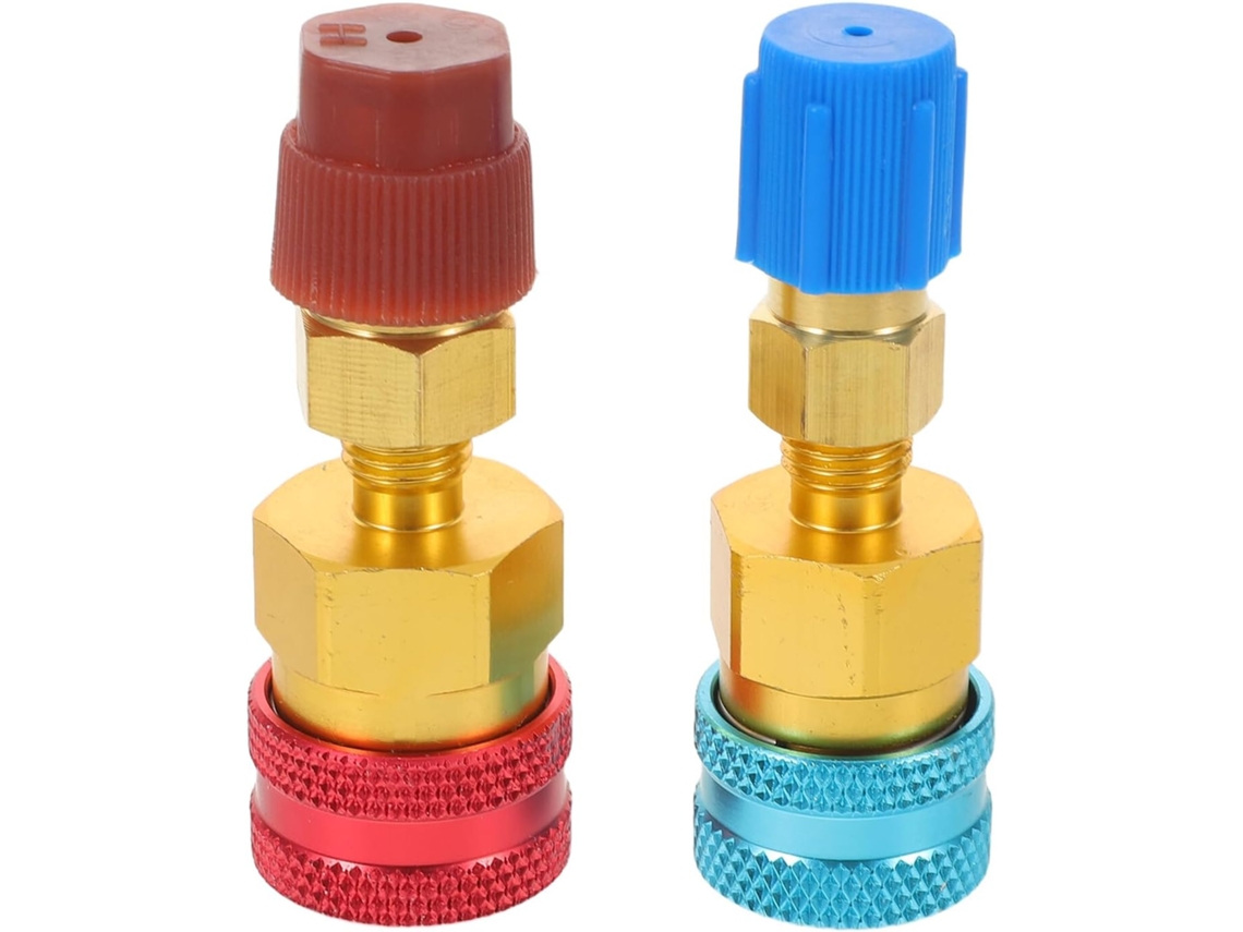 Kit Com 2 Adaptadores De Engate Rápido Em Cobre E Plástico R1234yf