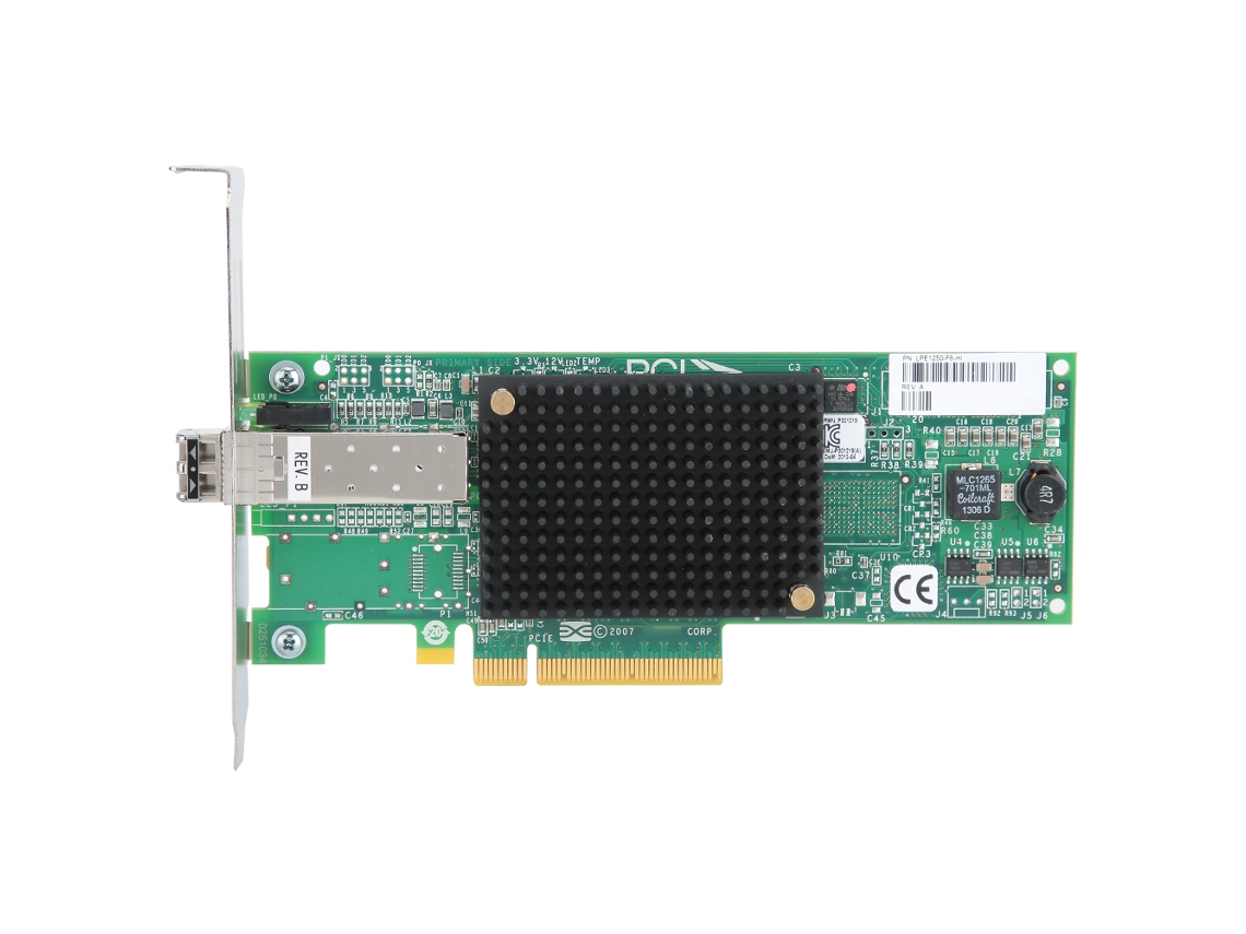 Placa De Adaptador Hba Fibre Channel De Porta Única Pcie De 8gb Emulex Lpe1250