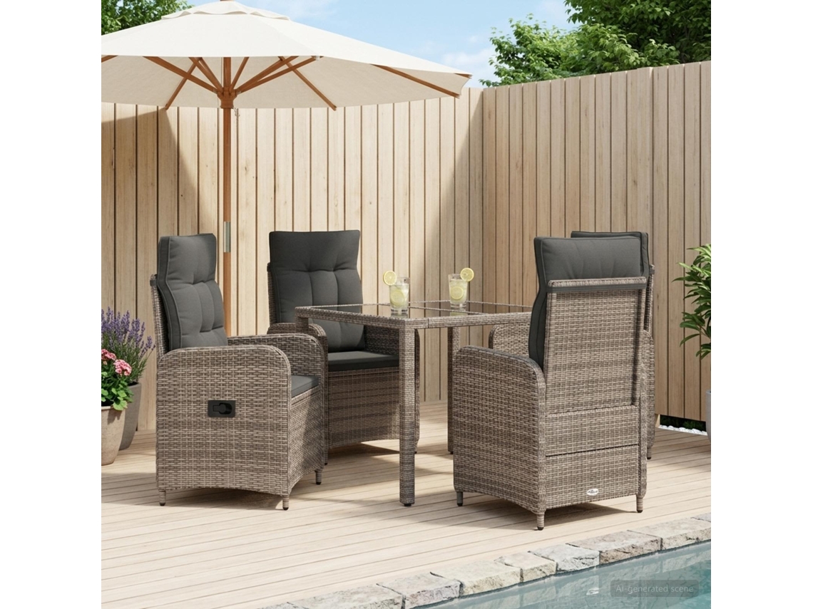 Vidaxl Conjunto De Jantar Para Exterior 5 Pcs