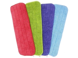 Relleno De Microfibra Toalla De Limpieza Para Mop Plano Reemplazo 4 Piezas Para Pisos Duros Limpieza Profunda