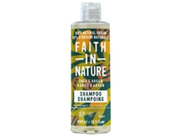 Shampoo Karité e Argan para cabelos normais a secos 400 ml FAITH IN NATURE