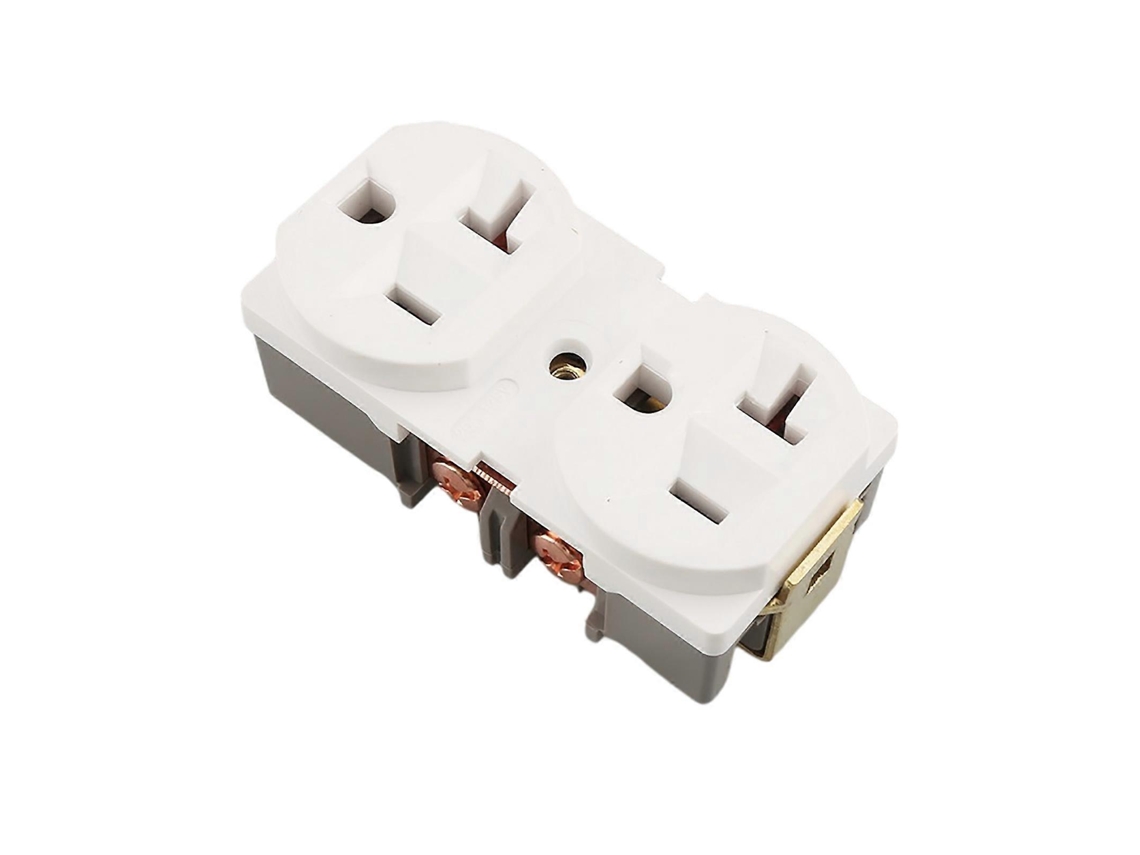 Distribuidor De Energia Para Tomada Dupla De Parede, 1 Unidade, Branco Olysi Shop