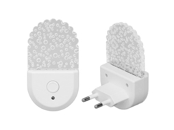 Rebe-2 Piezas Lâmpada Noturna Rgb Led Com Mudança De Cor E Sensor De Luz Embutido 220v Eu Para Quarto Banheiro