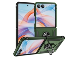 Capa Para Samsung Galaxy Z Flip 5, Suporte Anel Magnético. Czhhmartverde Escuro