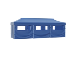 Vidaxl Tenda Para Festas Pop-up Dobrável C/ 8 Paredes 870x291x315 Cm Azul