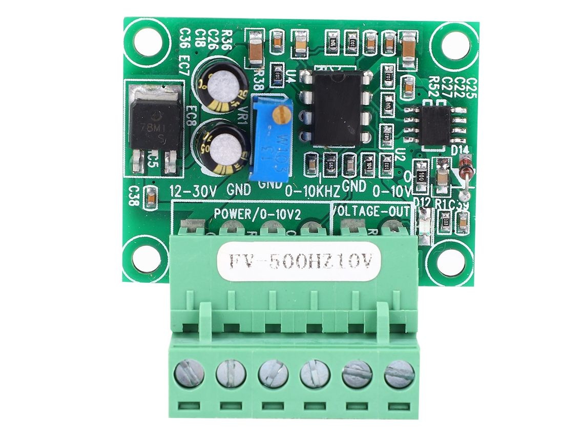 Módulo Conversor De Frecuencia Para Voltaje Fv-500hz10v 0~500hz A 0~10v Digital Para Analógico