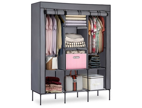 Armário Têxtil Massido em Grafito - Estilo e Funcionalidade