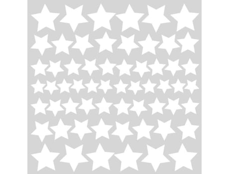 Adesivos de parede fluorescentes de estrela da The Deco Factory, 65 x 65 cm, vinil para quartos infantis