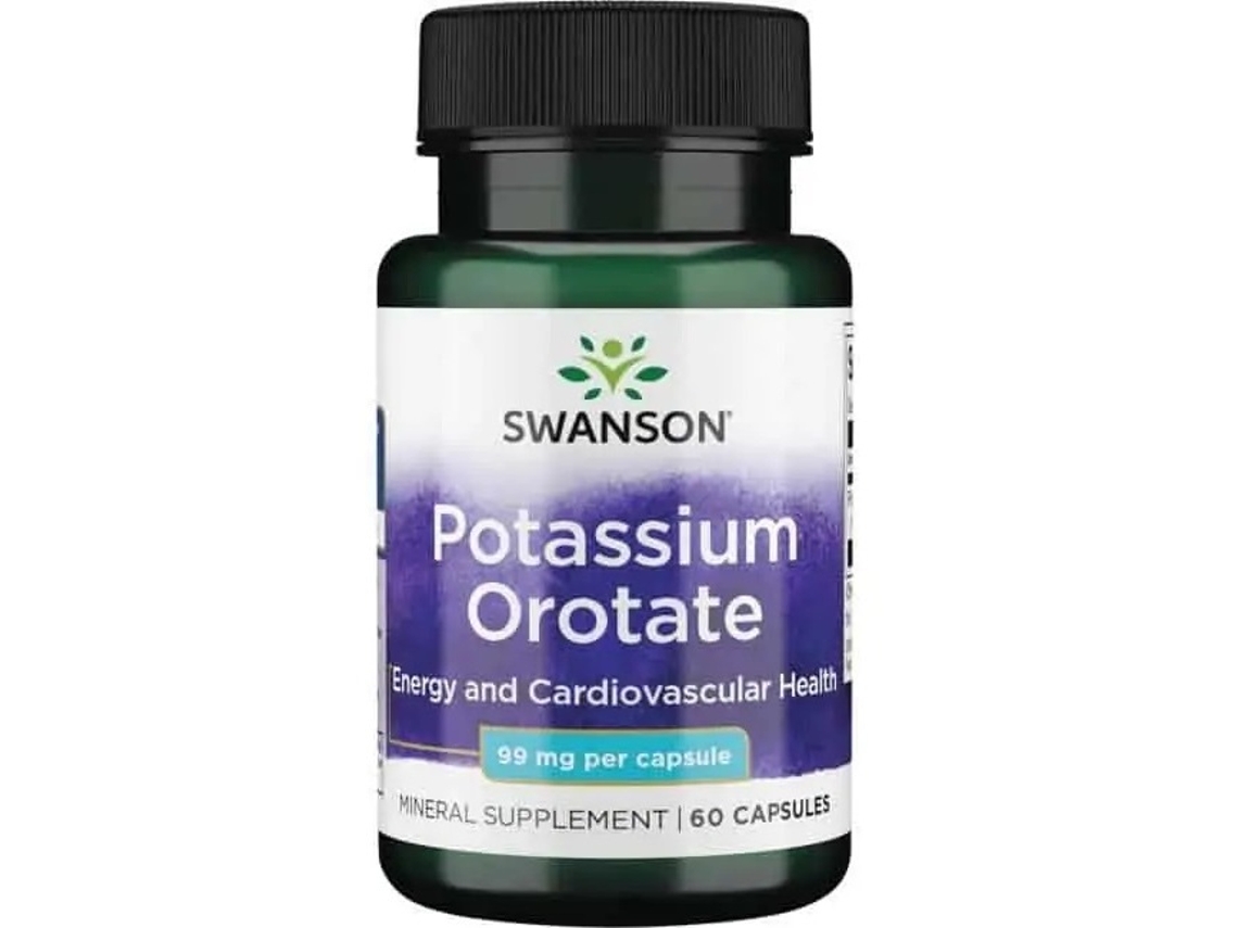 SWANSON Potássio Orotato 60 Cápsulas