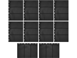 Beavorty Feuilles Mobiles À Double Face 10 Peças Formato Standard 9 Trous Para Álbum De Banque Et Timbres