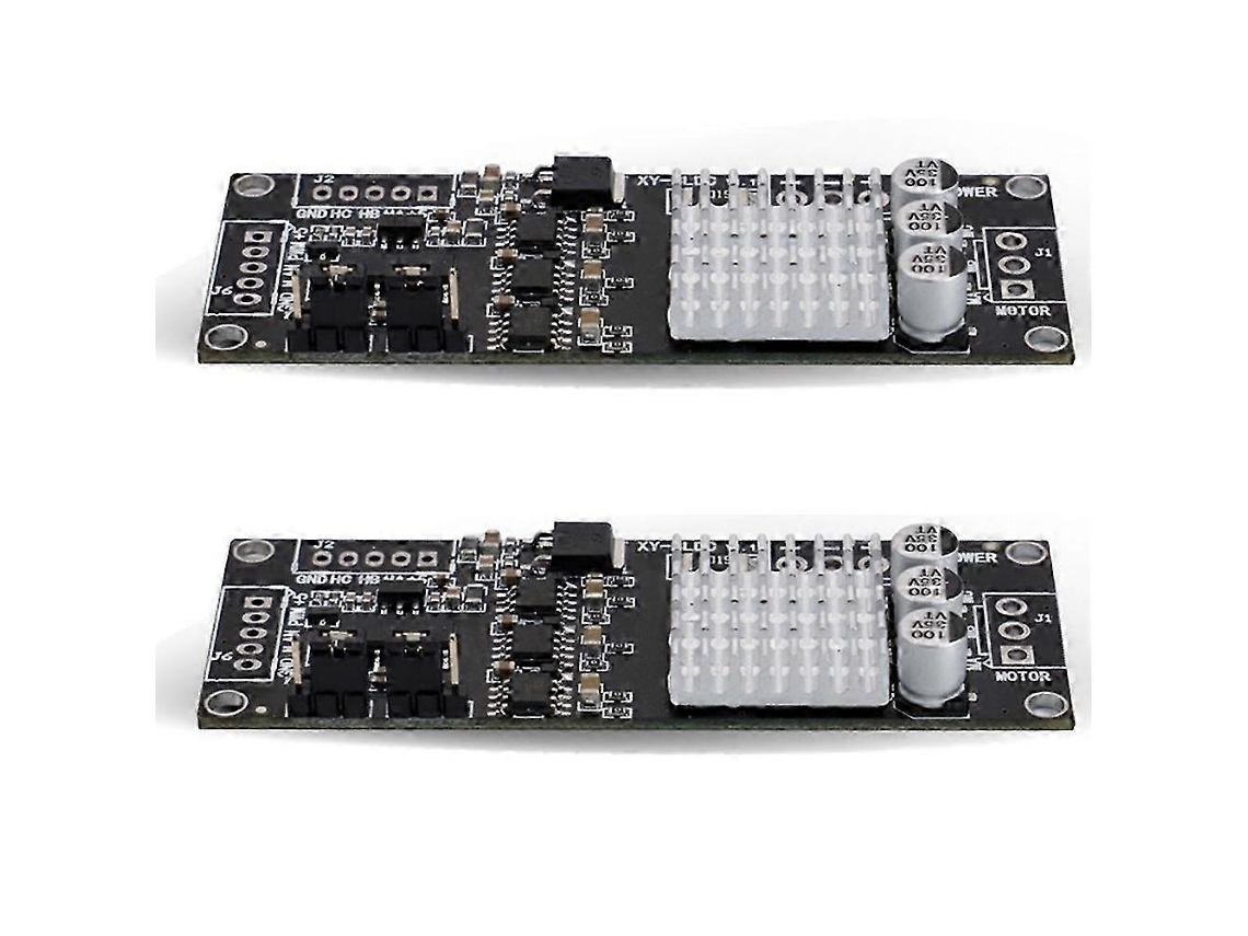 Controlador de motor CC trifásico BLDC sem escovas 2x 12-30V 200W com PWM e sensor Hall, preto.