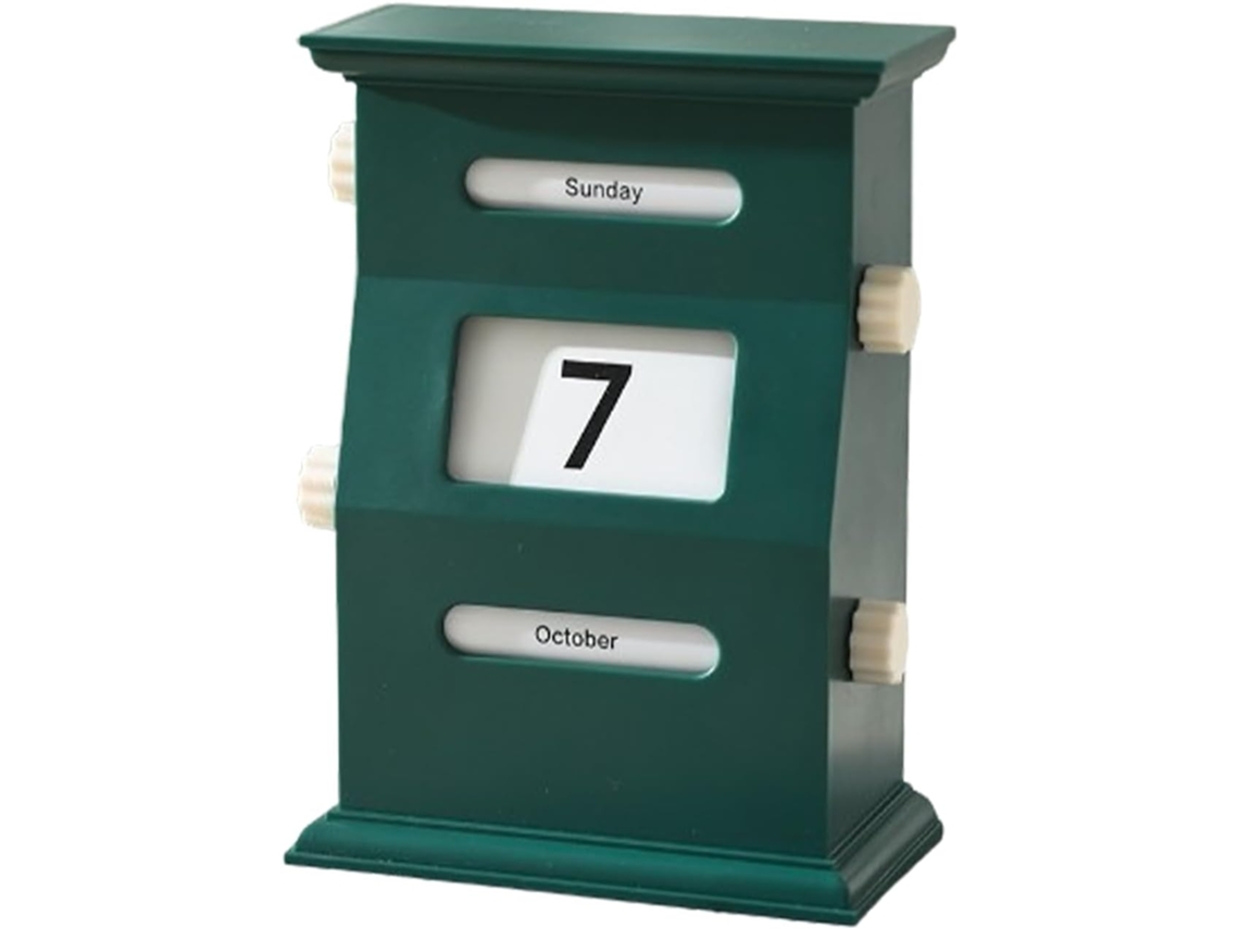 Bloc Calendrier De Bureau – Cubo De Data, Calendário Manuel Em Bois