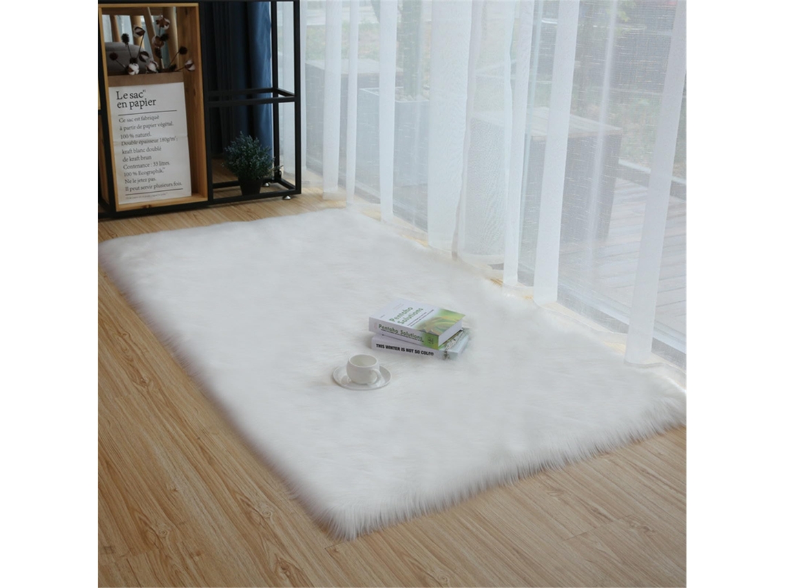 Tapete Ehstmind Modernos Quarto Extra Longo Confortável Antiderrapante Interno Fofo Multicor (100x50x50cm)