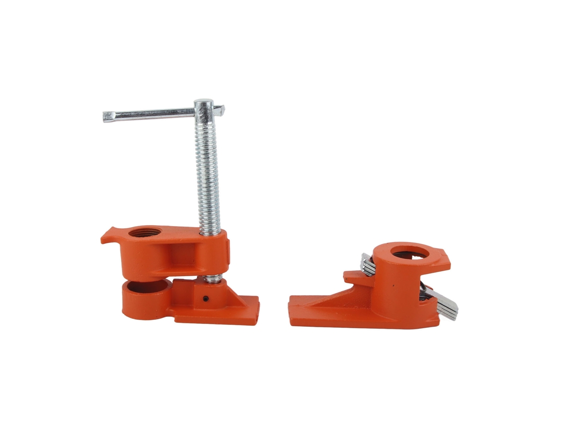 Conjunto De Abrazaderas De Tubo G3/4in De Hierro Fundido Maleable Para Madeira, Ajustáveis E De Alta Dureza Para Fixação De Madeira