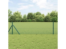 Vidaxl Cerca De Arame Soldado 2500 X 80 Cm Verde