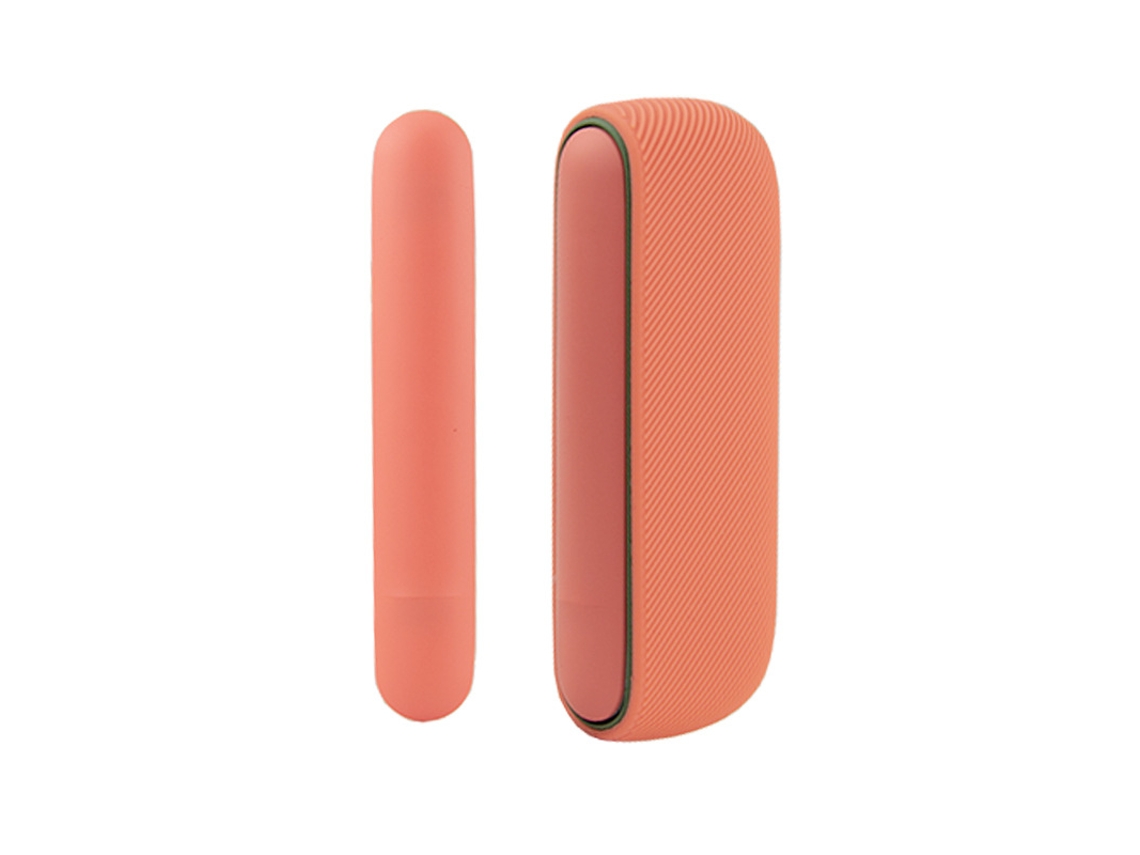 Capa Para Iqos Iluma Modelo De Abertura Lateral Adicionar Painéis Laterais 13x9.5x3cm Silicone Vermelho Alaranjado Fwinl