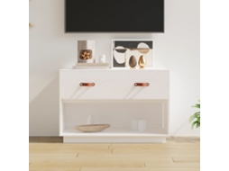 Vidaxl Móvel De Tv 90x40x60 Cm Madeira De Pinho Maciça Branco