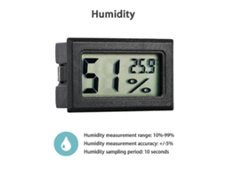 Zk-handy Mini Medidor Digital Lcd De Temperatura Interna Higrômetro E Termômetro