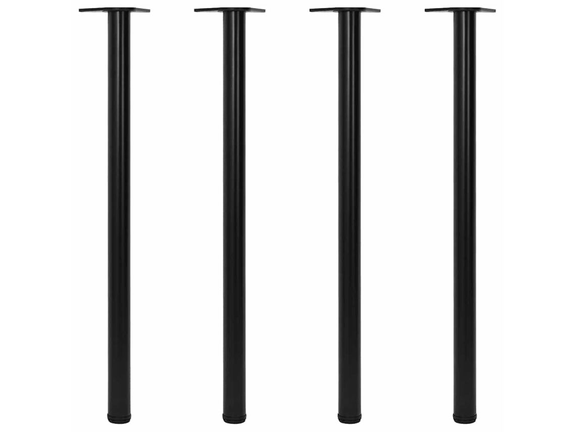 Pernas De Mesa Ajustáveis ​​em Altura, 4pcs, Preto, 1100 Mm