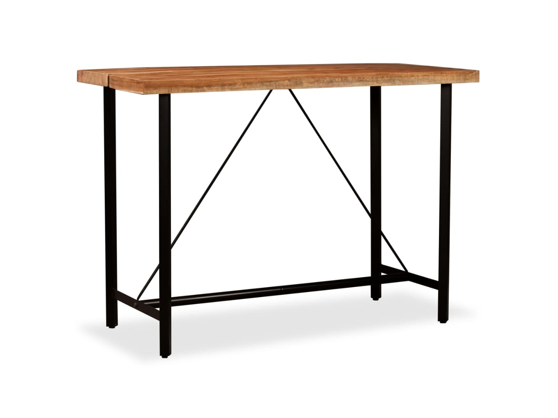 Vidaxl Mesa De Bar 150x70x107 Cm Madeira De Acácia Maciça