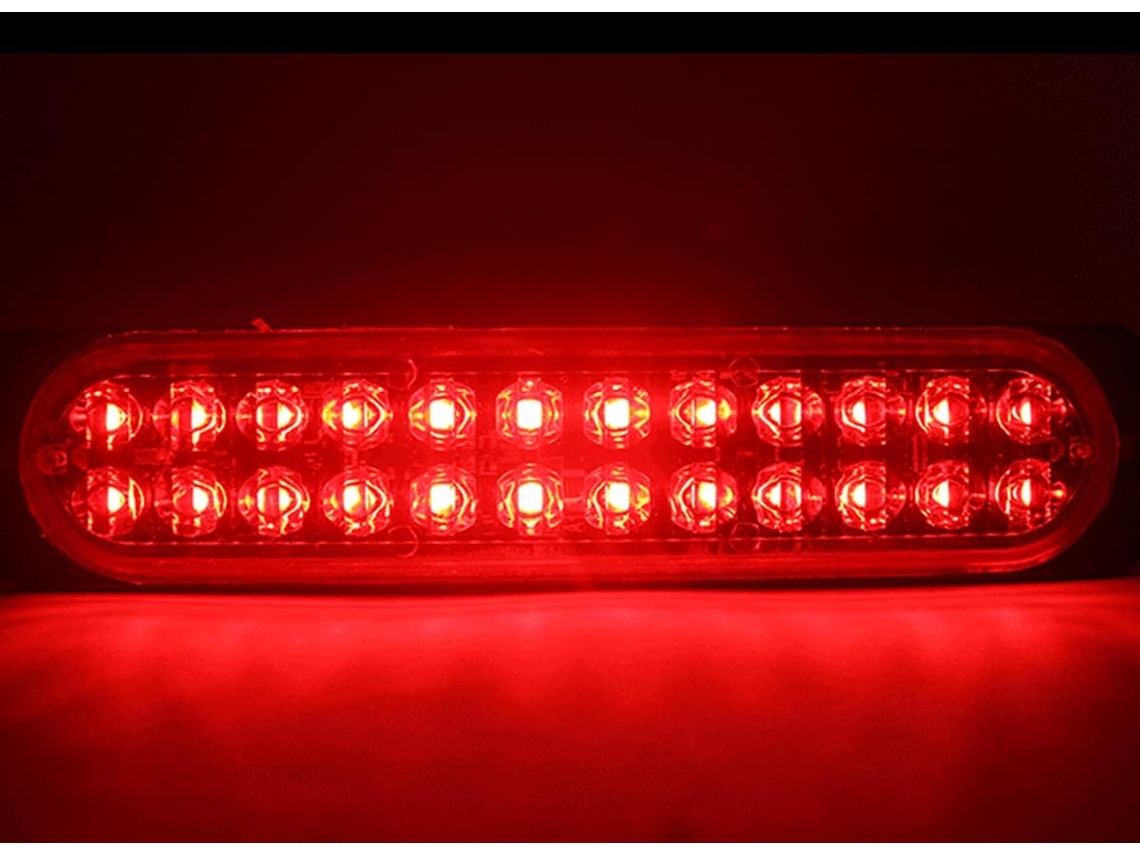 Kit Com 2 Luzes De Advertência Laterais, Luzes Estroboscópicas De Emergência Com 24 Leds, Luzes De Advertência