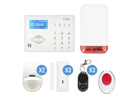 Kit de Alarme Doméstico Rtc 09 com Sirene Autónoma IPROTECT EVOLUTION
